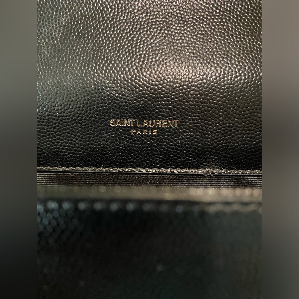 YSL Saint Laurent Pebbled Leather Purse - Picture 11 of 14